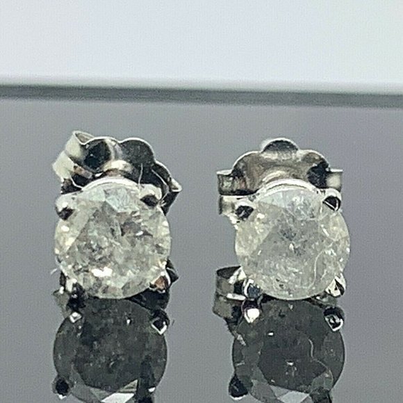 Jewelry - Diamond Earrings 14kt White Gold Classic 0.50ctw